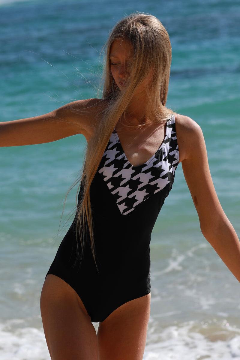 Lainey - Houndstooth One-Piece - $38 – Rad Swim
