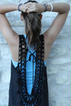 Black Crochet Dress Cover-Up - $28