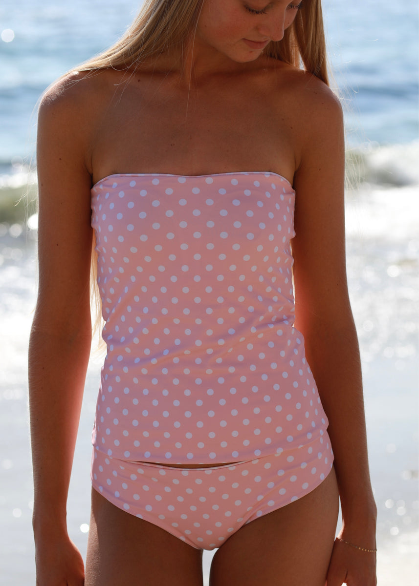 RIU Peach polka dots swimwear タグ付き新品未使用 Flutter Swim - Red Dots – Sugar Bee Clothing
