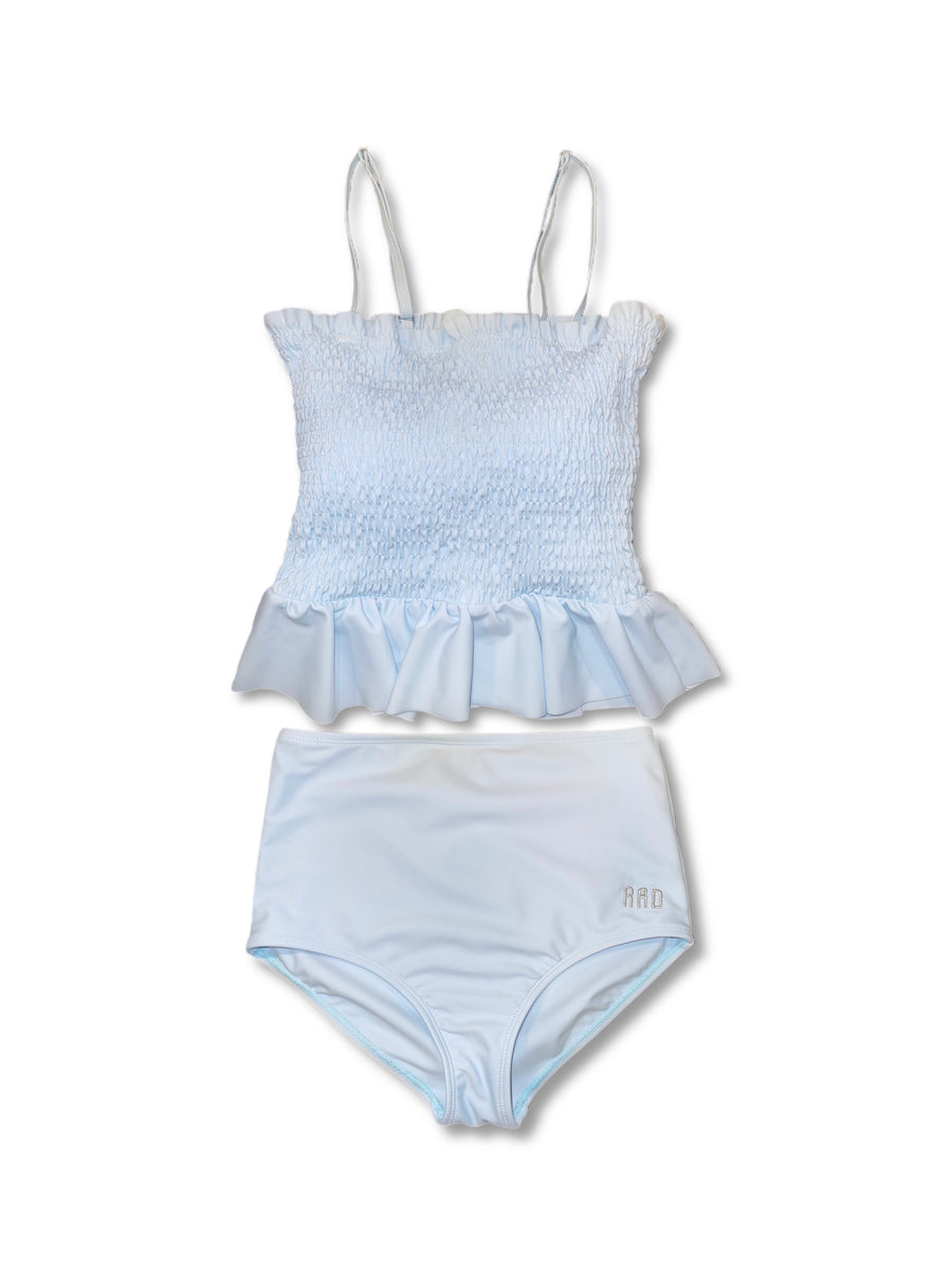 Tween Kenzie - Blue Smocked Tankini - $54 – Rad Swim