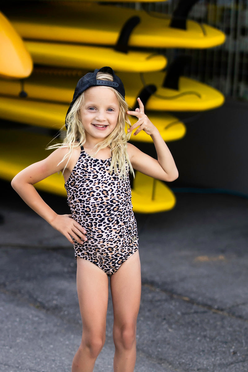 Little Girls Ashley Leopard OnePiece 32 Rad Swim