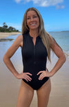 Capri - Heart Back Black One-Piece - $88