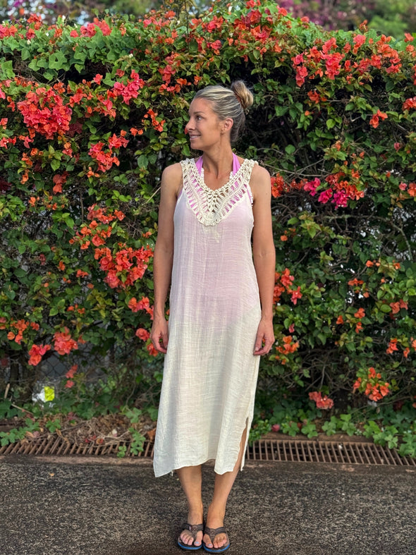 Cream Crochet Cover-Up - $28