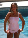 Tween Piper - Pink Reversible Tankini