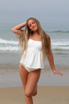 Tween Lola - White Eyelet Tankini