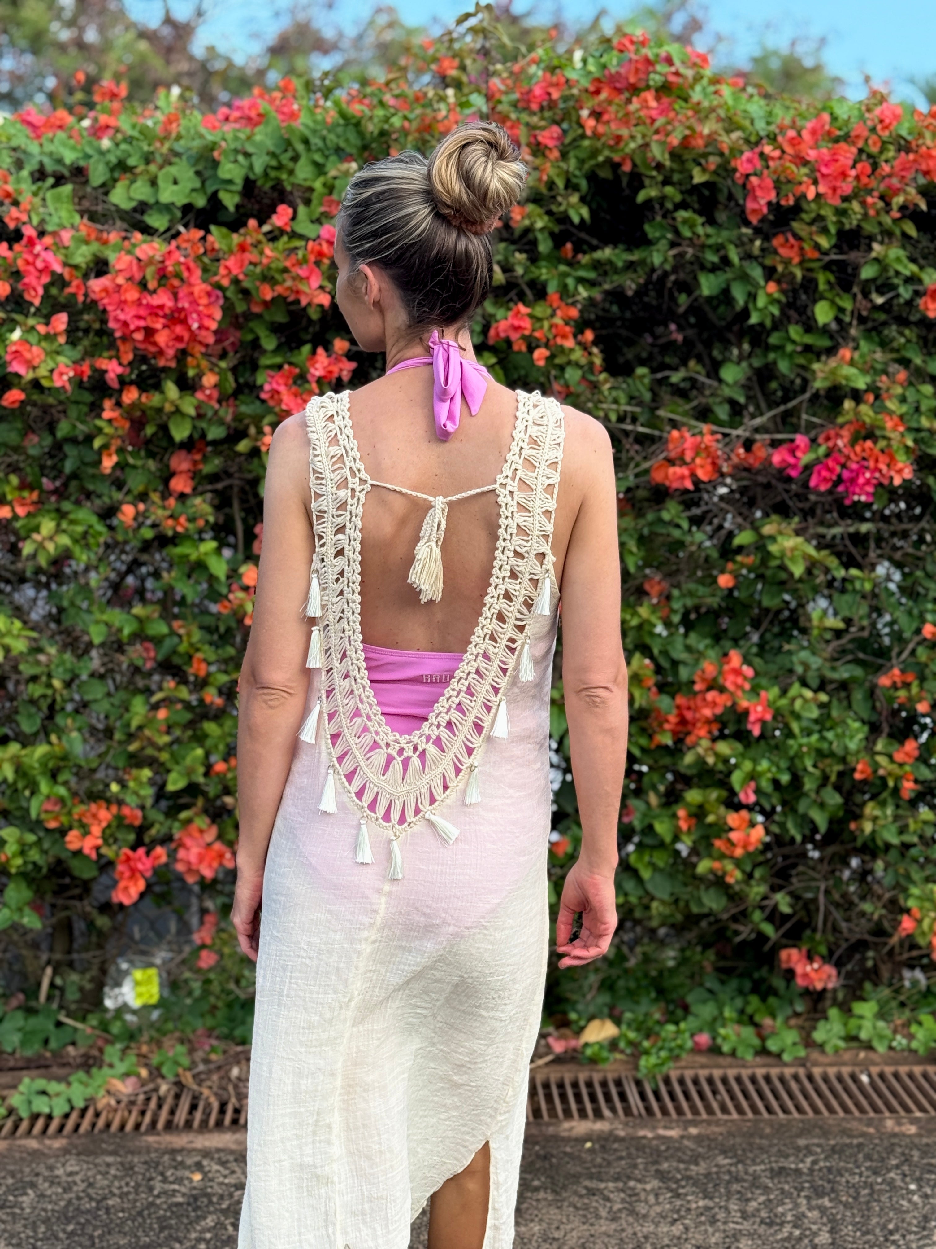Cream Crochet Cover-Up - M Cream Crochet Cover-Up - M