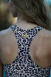 Allie - Leopard Zipper Tankini - $38