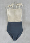 Sienna - Preorder - Crochet Top Tankini - $86