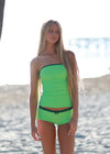 Scottie - Green Boyshorts Tankini