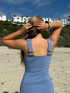 Charlotte -  Serenity Blue Corset Tankini - $92