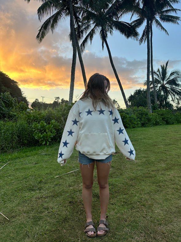 denim star 444 angel number hoodie