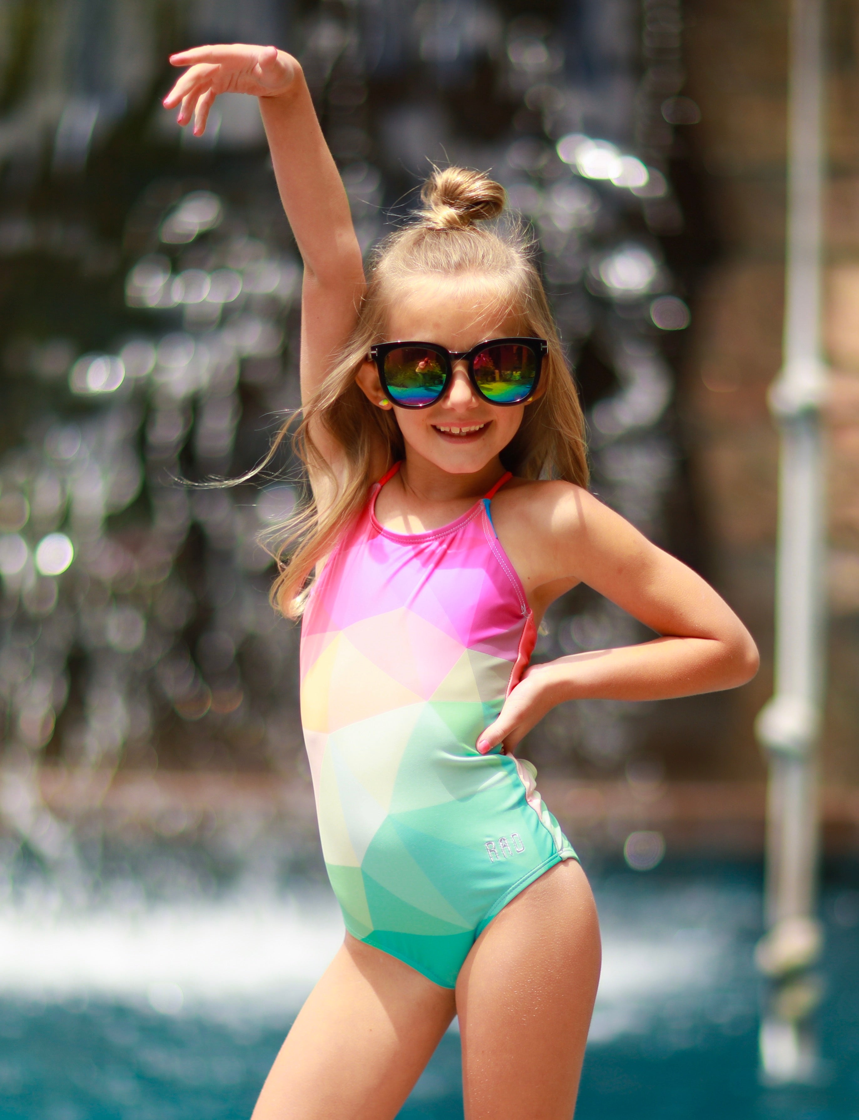 Little Girls Josie Multi Colored One Piece 32 Rad Swim