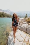 Allie - Tie-Dye Zipper Tankini - $74
