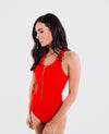 Jenna - Zipper One-Piece Swimsuit - $74